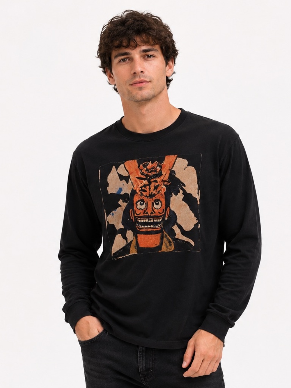 The Weeknd XO Chapter III Long Sleeve Graphic Tee Black Size Large